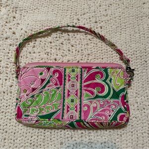 VERA BRADLEY WRISTLET WALLET PINWHEEL PINK